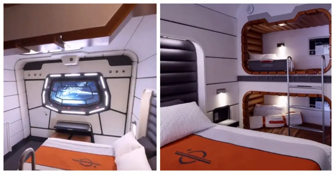 Look inside the cabins at the Star Wars Galactic Starcruiser Hotel