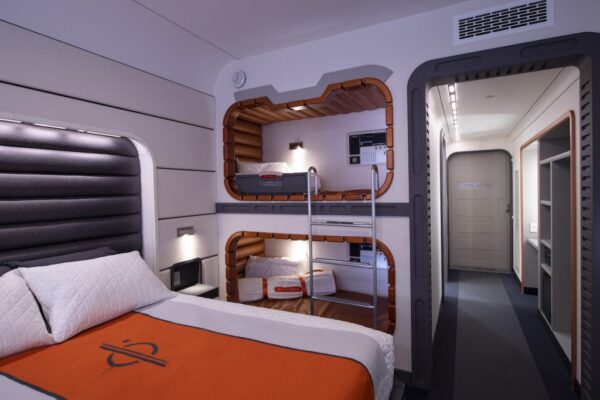 Look inside the cabins at the Star Wars Galactic Starcruiser Hotel