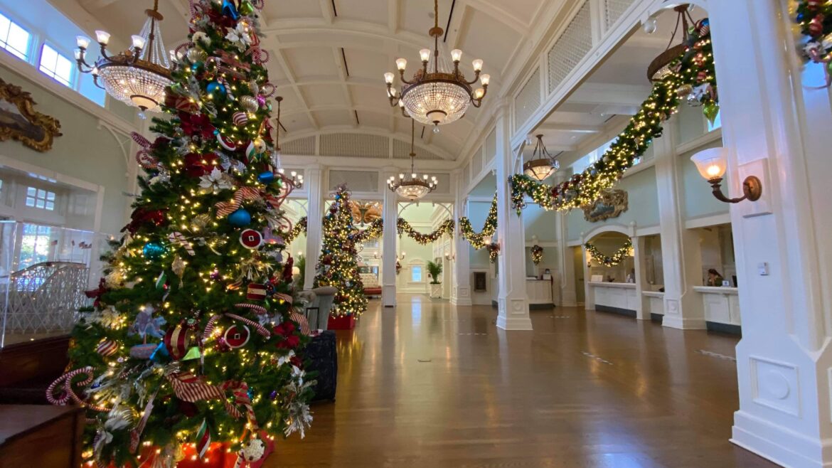 Holiday Decorations Now On Display Inside And Out At Disney’s Boardwalk Resort