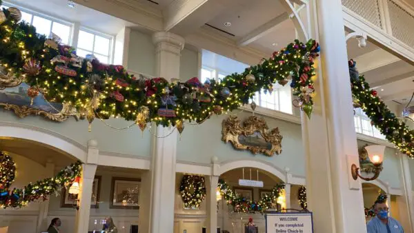 Holiday Decorations Now On Display Inside And Out At Disney's Boardwalk Resort