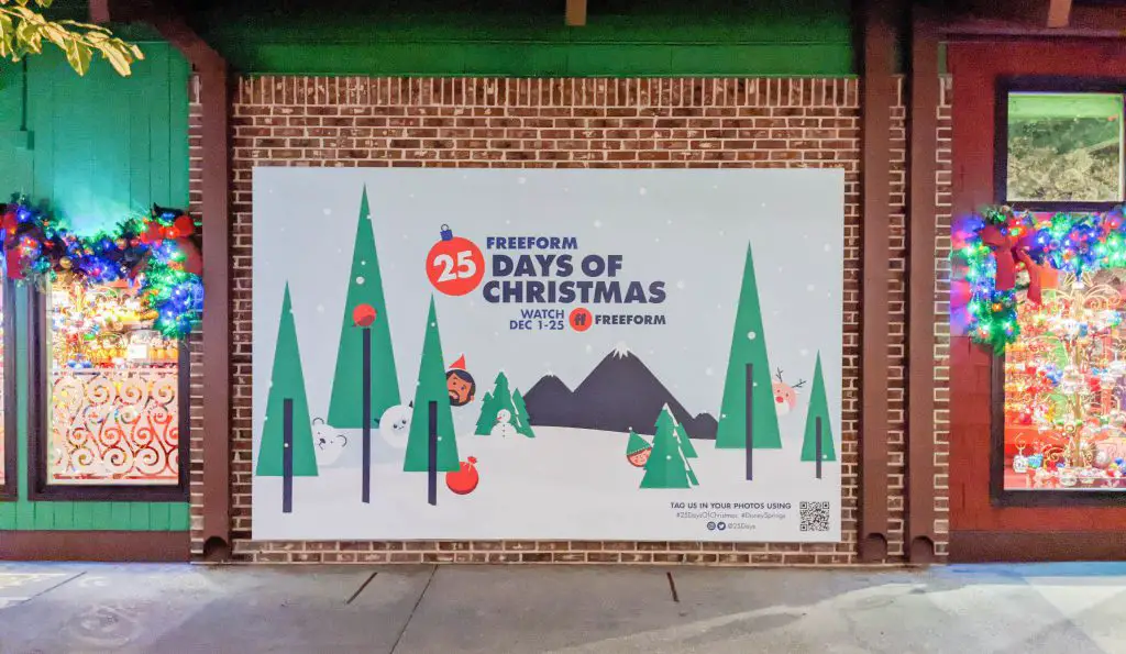 Freeform’s 25 Days Of Christmas Photo Wall Now At Disney Springs