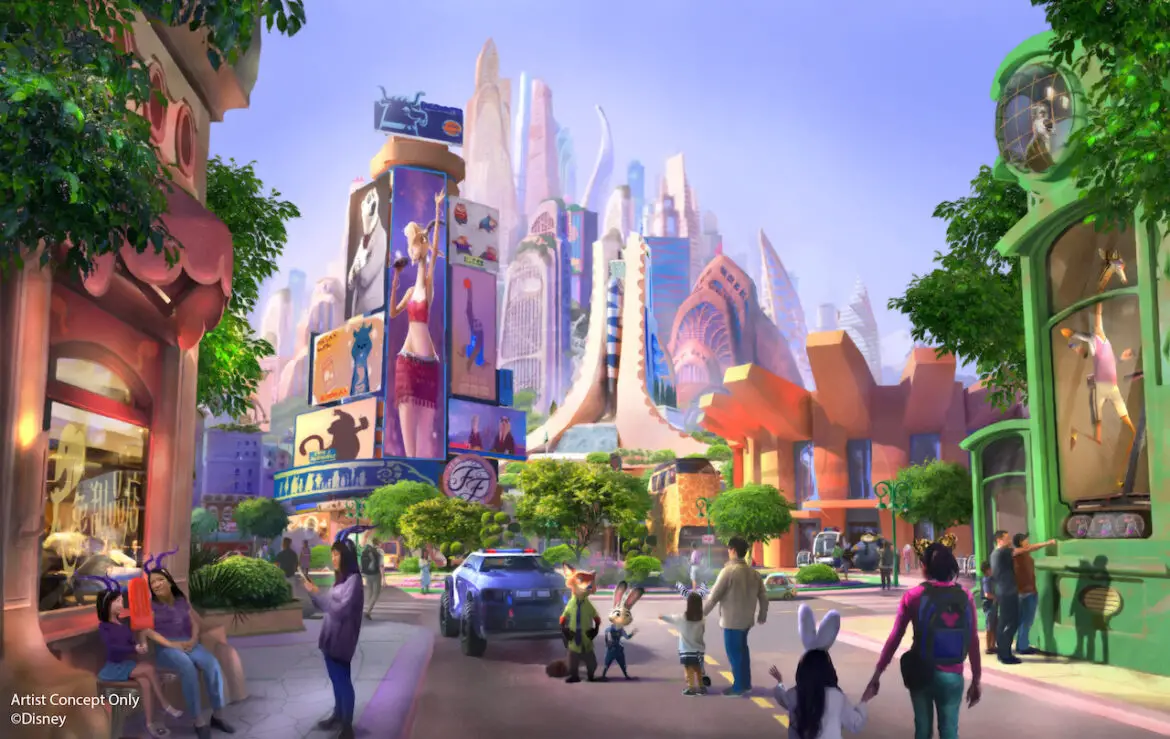 Construction Photos of the metropolis of Zootopia from Shanghai Disney Resort