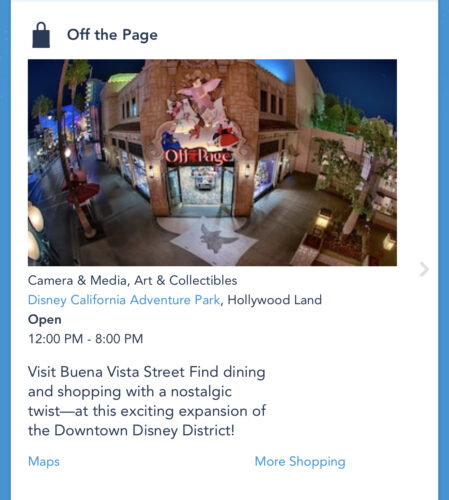 More Shopping Options added for California Adventure