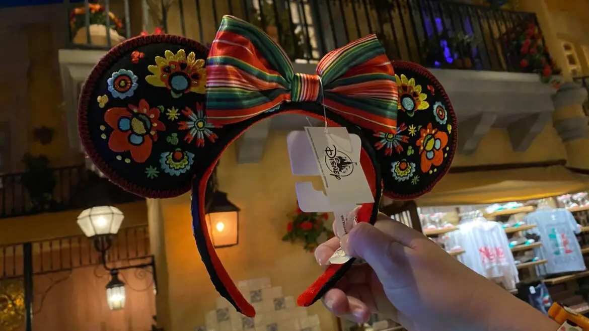 Floral Mexico Minnie Ears Make Their Debut At Epcot’s World Showcase