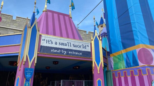 Scrim removed from"It's a Small World" revealing new look!