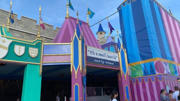 Scrim removed from"It's a Small World" revealing new look!