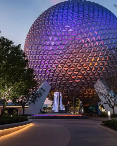 First Look at Epcot's All New Main Entrance Fountain