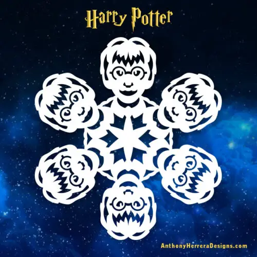 Make Your Own Harry Potter Paper SnowFlakes Chip and Company
