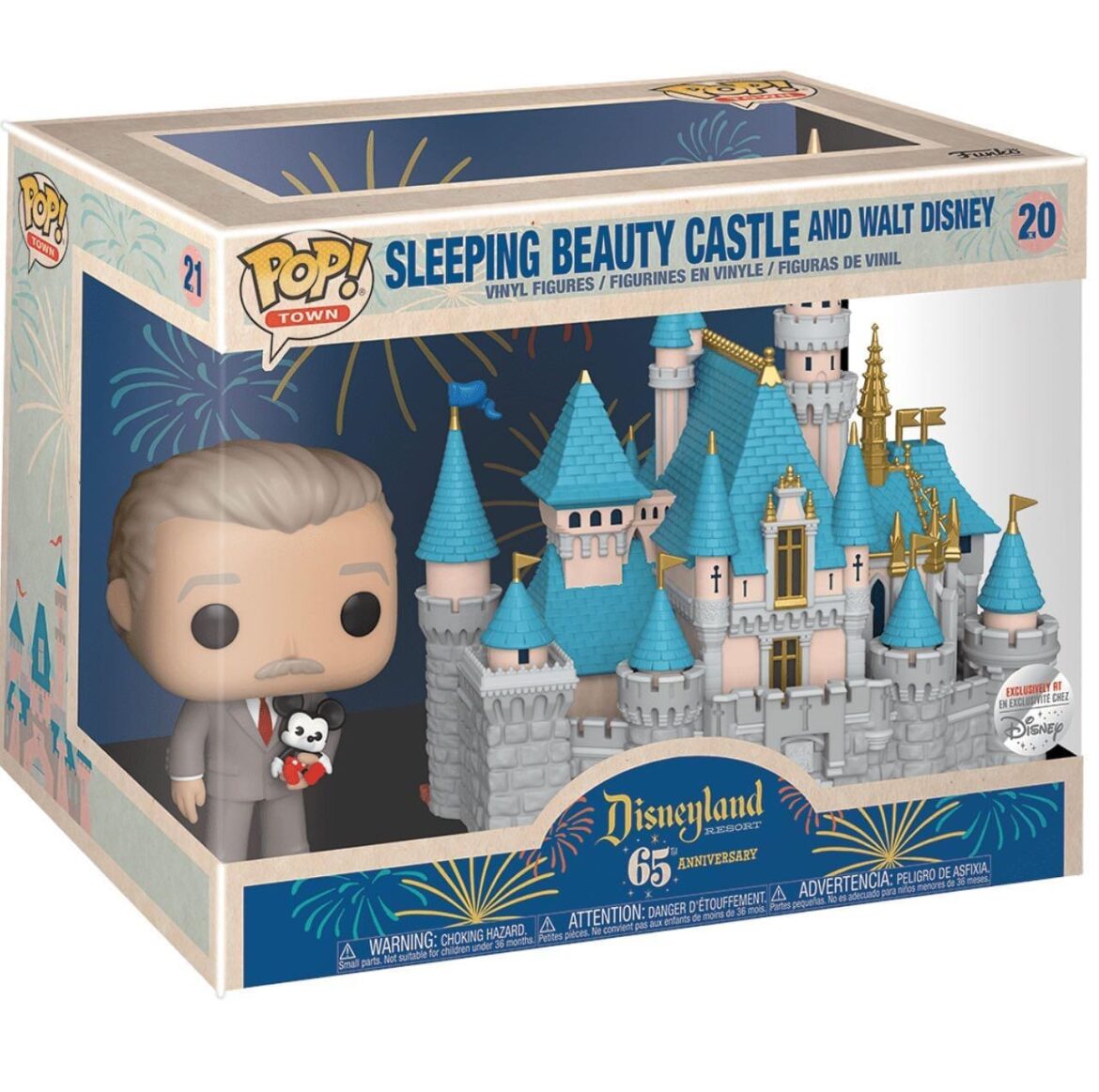 New Walt Disney and Sleeping Beauty Castle Funko Pop Chip and Company