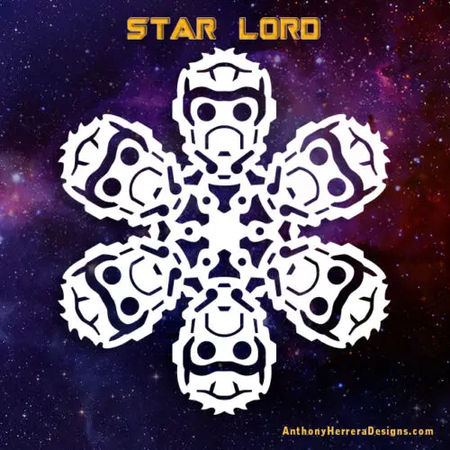 Make your own Guardians of the Galaxy Paper Snowflakes