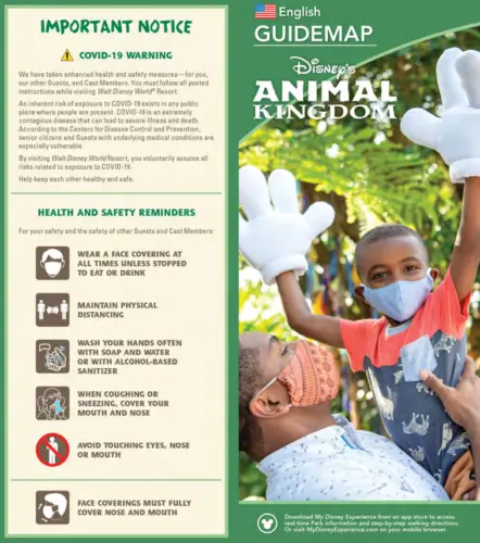 Two attractions have been removed from new Animal Kingdom Park Maps