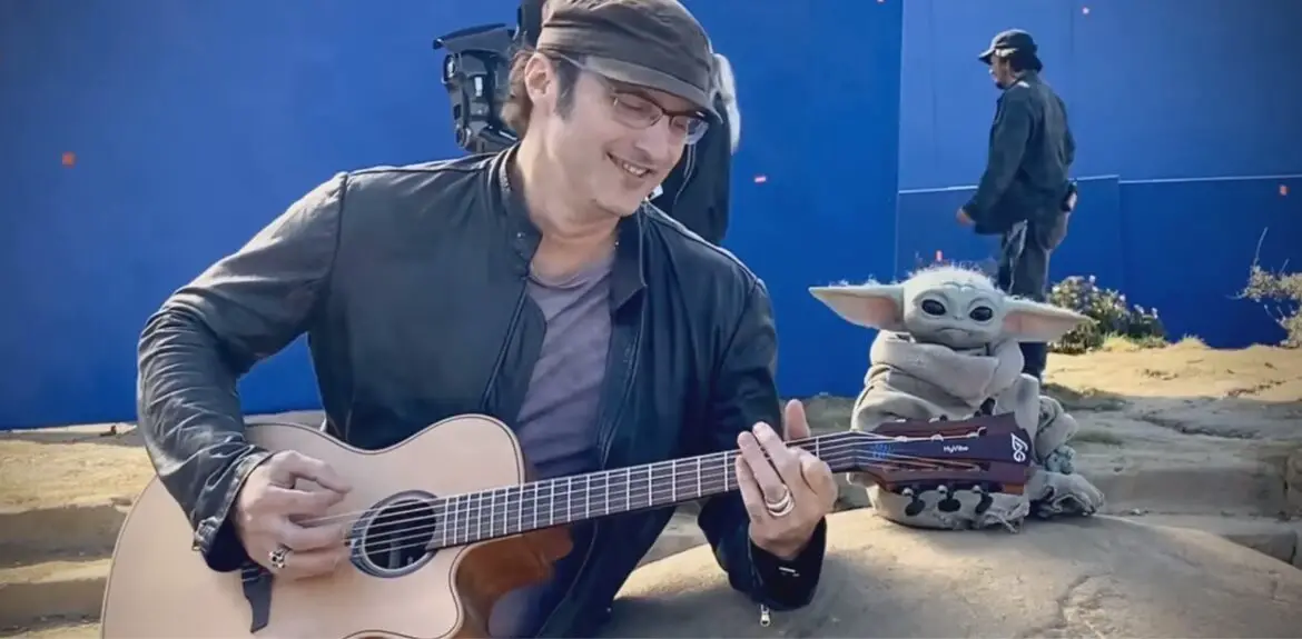 Video: Robert Rodriguez rocks out with Baby Yoda on the set of the Mandalorian
