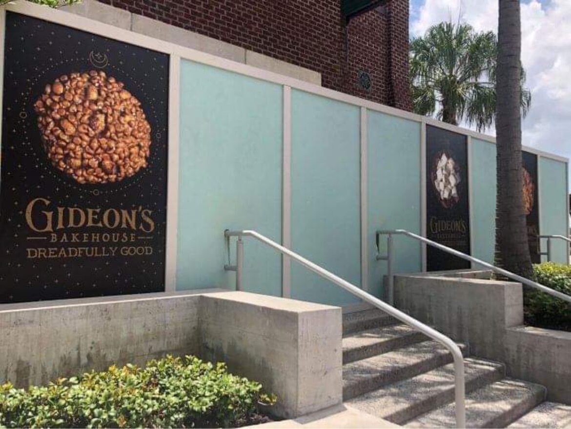 Construction update for Gideon’s Bakehouse in Disney Springs