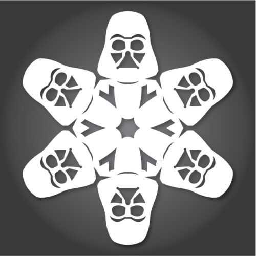 Make your own Star Wars Paper Snowflakes