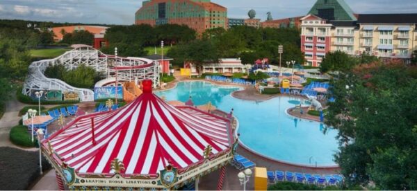 Mickey & Friends coming to the Clown pool at Disney's Boardwalk Resort