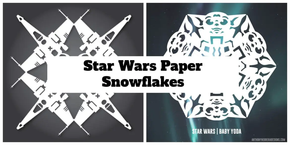 Make your own Star Wars Paper Snowflakes