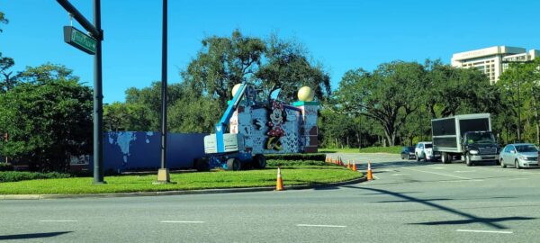Construction Update on Disney Springs Entrance to Walt Disney World