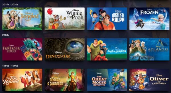 Walt Disney Animation Studios Collection Now on Disney+