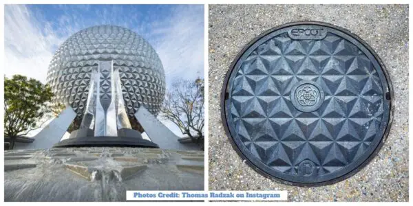 New Spaceship Earth Manhole Cover Added in Epcot
