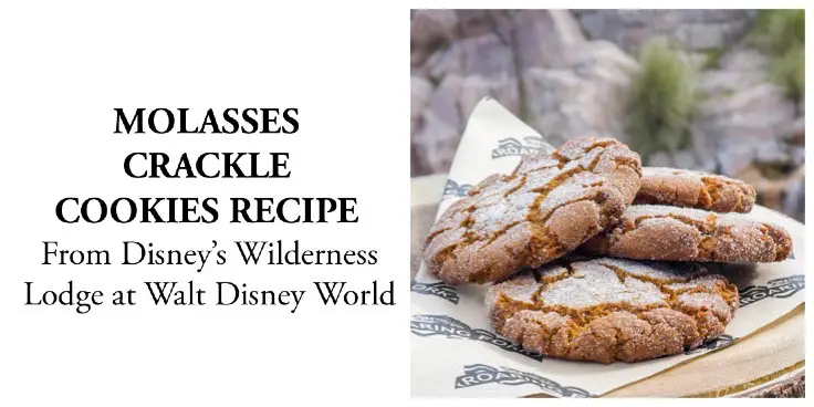 Molasses Crackle Cookies Recipe From Disney’s Wilderness Lodge Bakery!