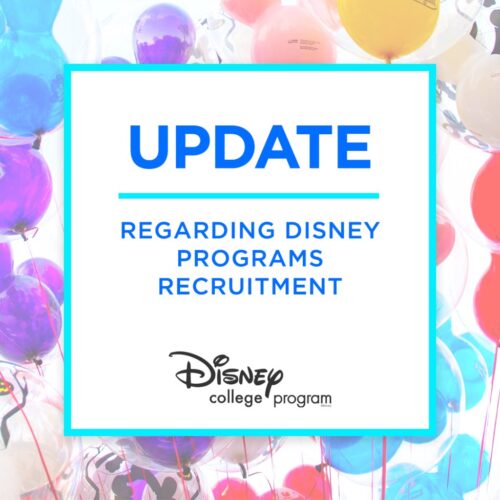 Disney Issues a statement regarding Disney College Program Recruitment
