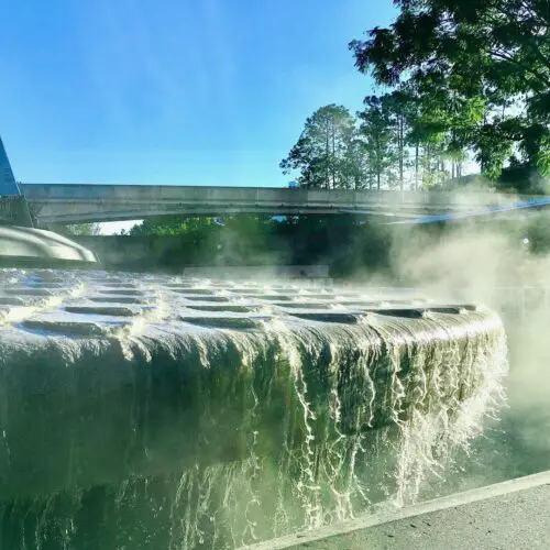 Get a closer look at the New Epcot Fountain