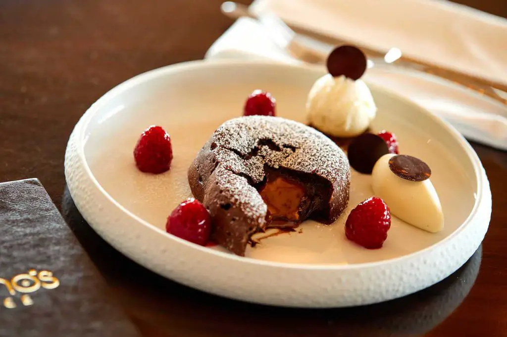 Warm Chocolate Cake With Raspberry Caramel Center Recipe From Disney’s Riviera Resort