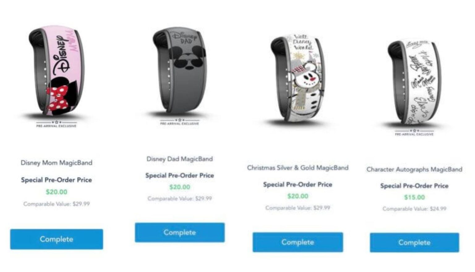 New Prearrival Magic Bands Now Available On My Disney Experience