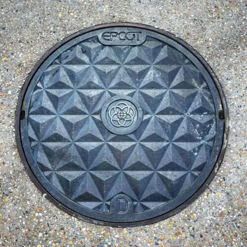 New Spaceship Earth Manhole Cover Added in Epcot