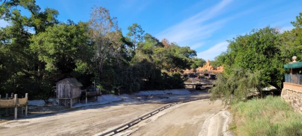 Construction continues for Rivers of America in the Magic Kingdom