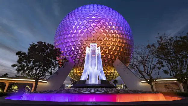 First Look at Epcot’s All New Main Entrance Fountain