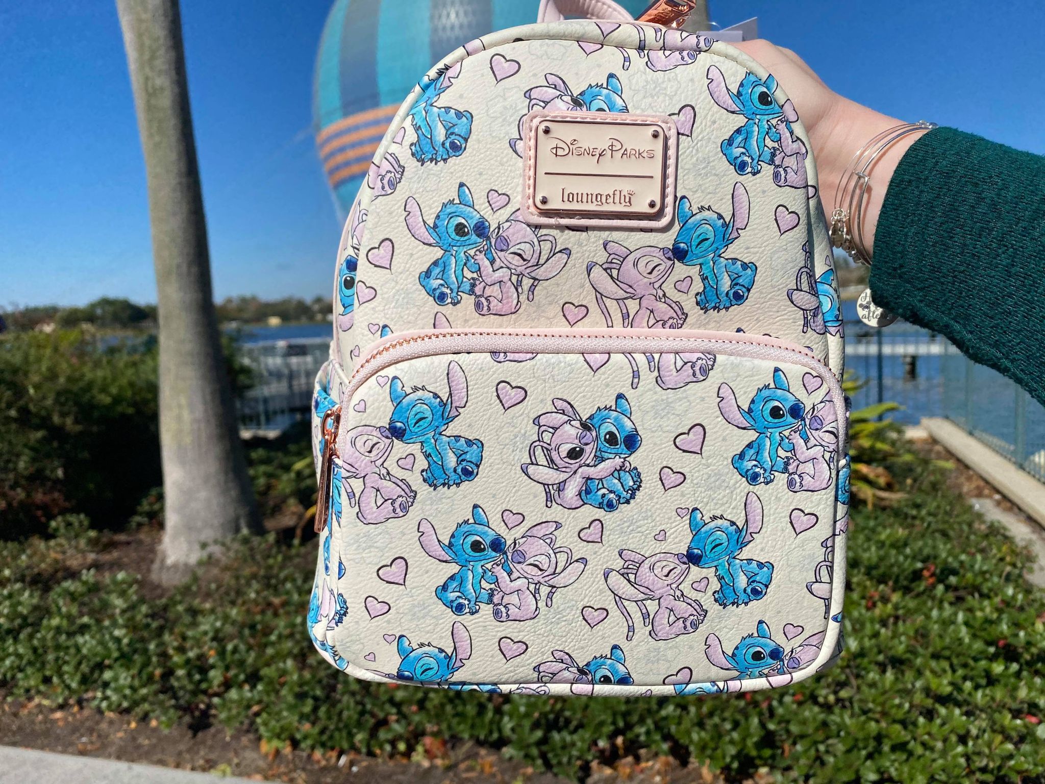 Lovely New Stitch and Angel Loungefly Backpack at Disney Springs
