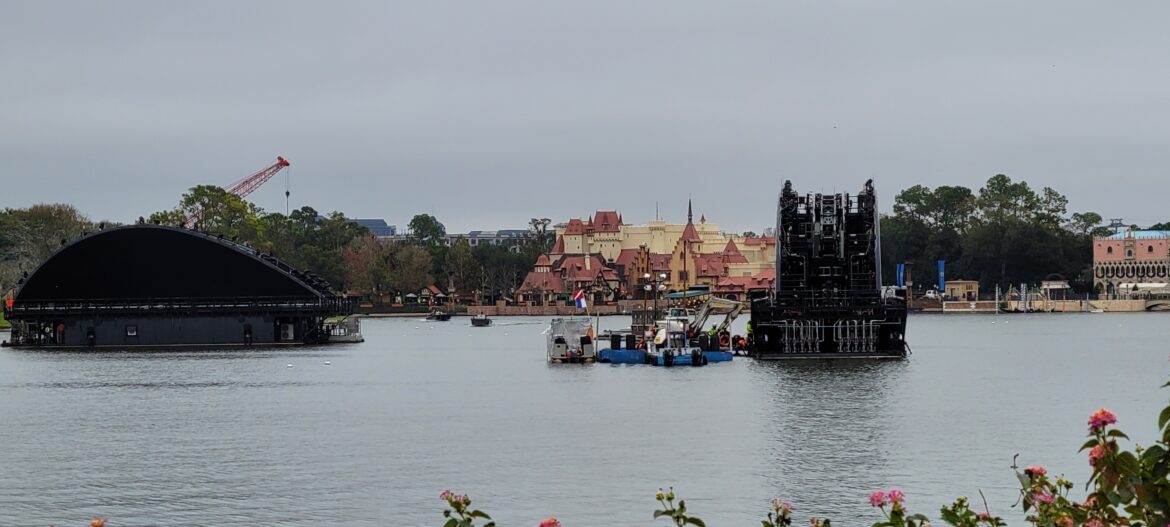 Second Barge Added to Showcase Lagoon at Epcot for Harmonious