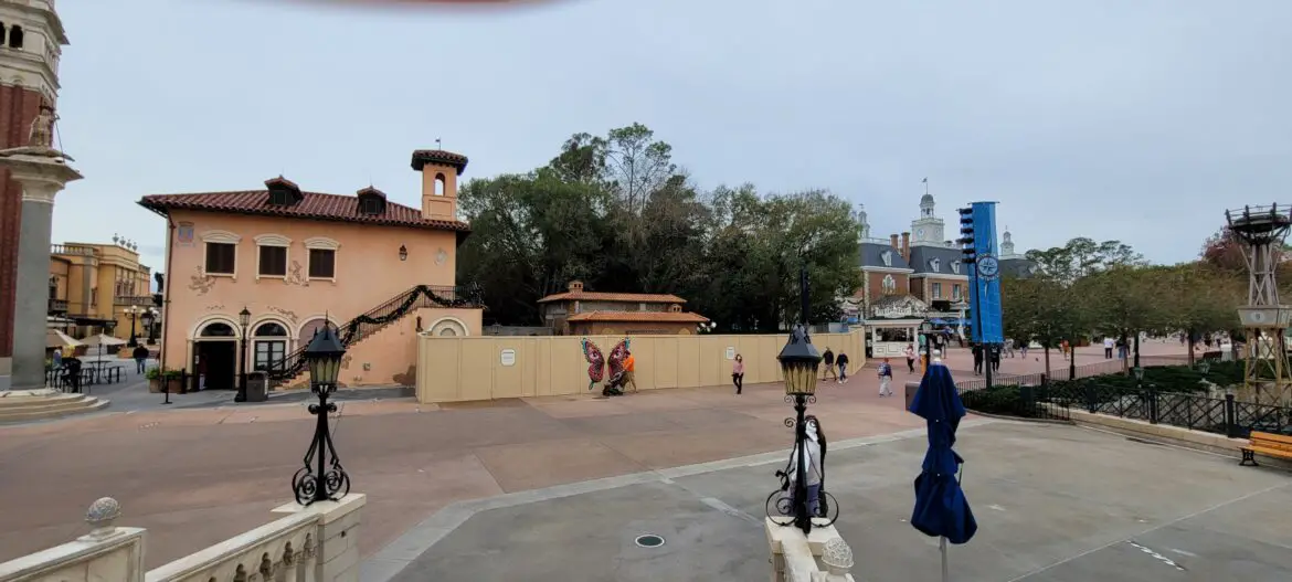 Construction continues on new Italy Pavilion Kiosk