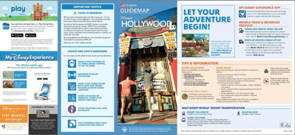 Disney’s Hollywood Studios park map