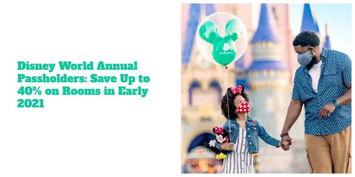 Disney World Annual Passholders: Save Up to 40% on Rooms in Early 2021