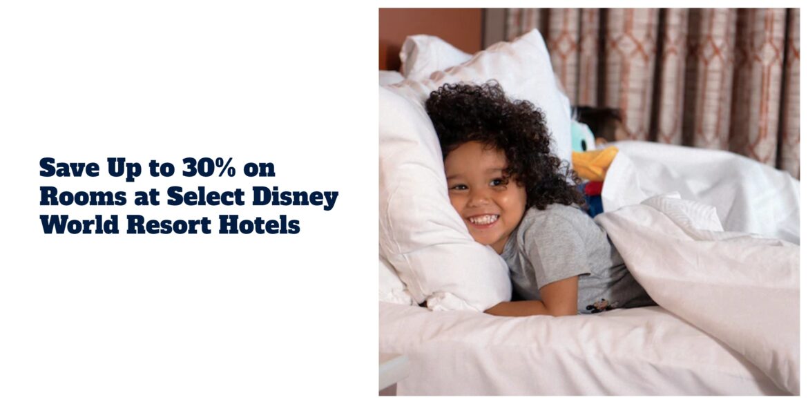 Save Up to 30% on Rooms at Select Disney World Resort Hotels this spring!