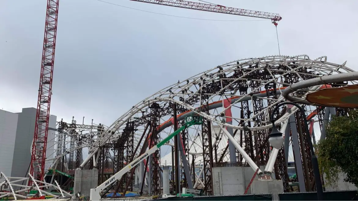 Tron Coaster Construction update from the Magic Kingdom