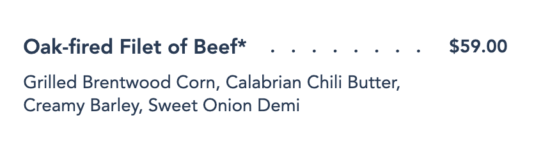 california grill new menu options