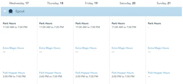 Disney World Park Hours Released through the 3rd week of March