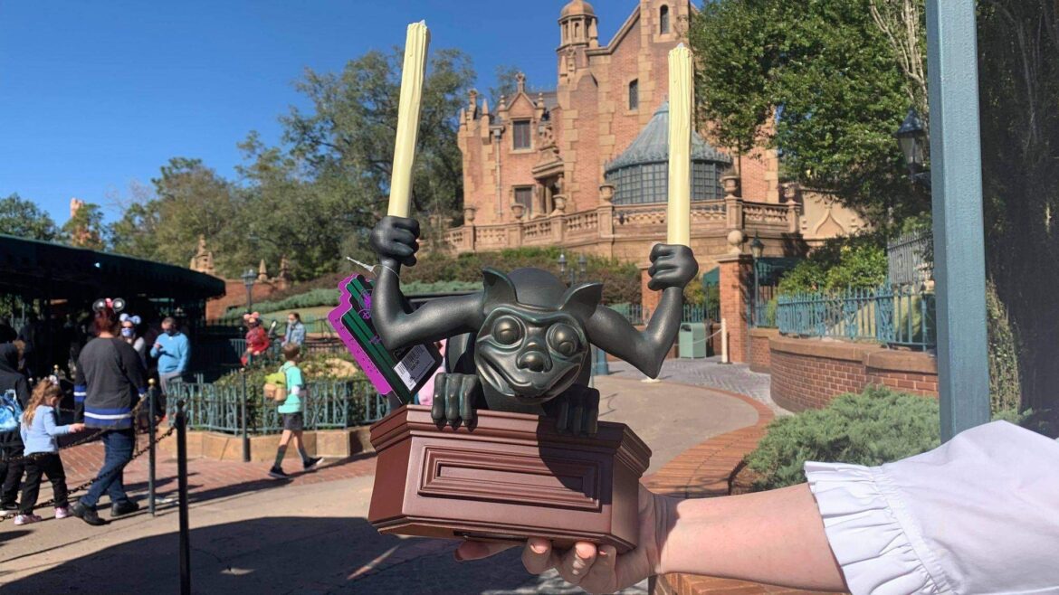 Pick up this SPOOKY Haunted Mansion Gargoyle Statue at the Magic Kingdom
