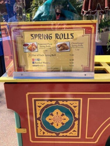 spring rolls cart