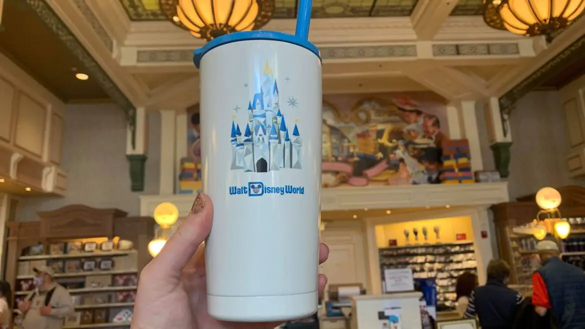 New Cinderella Castle Starbucks Tumbler Available At Magic Kingdom