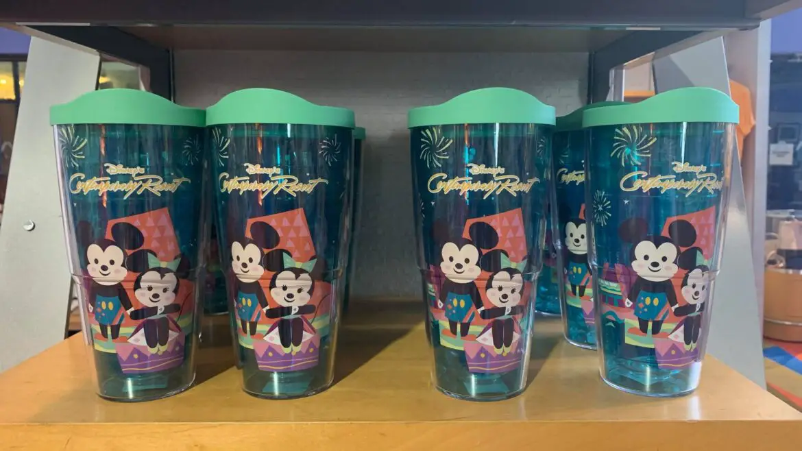 New Contemporary Resort Tumbler Featuring Mickey And Minnie
