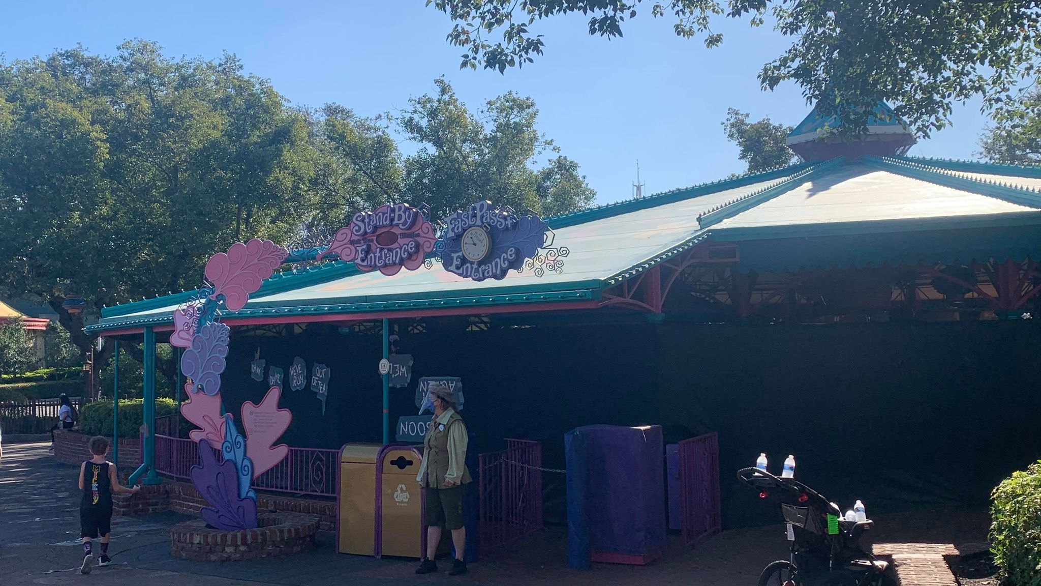 Mad Tea Party in the Magic Kingdom closed for refurbishment