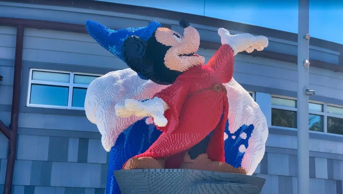 New Sorcerer Mickey Lego display now appearing at Disney Springs!
