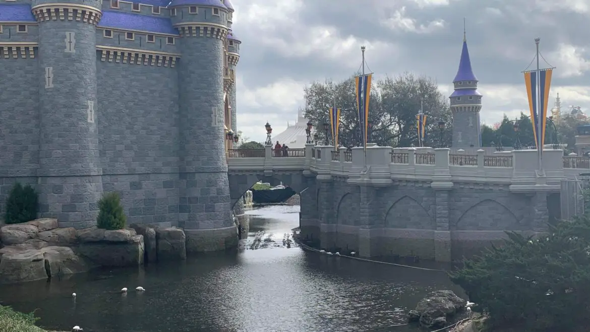 Cinderella Castle Moat Being Drained in Preparation of Walt Disney World’s 50th