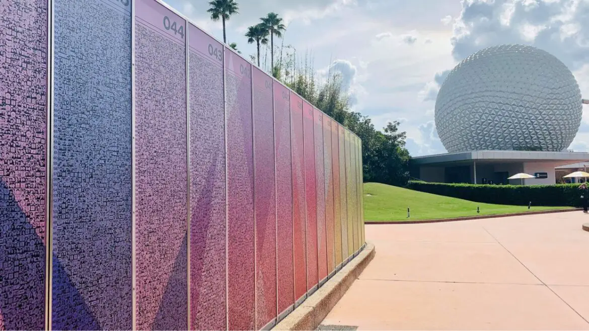 Closer look at the Leave a Legacy displays in Epcot