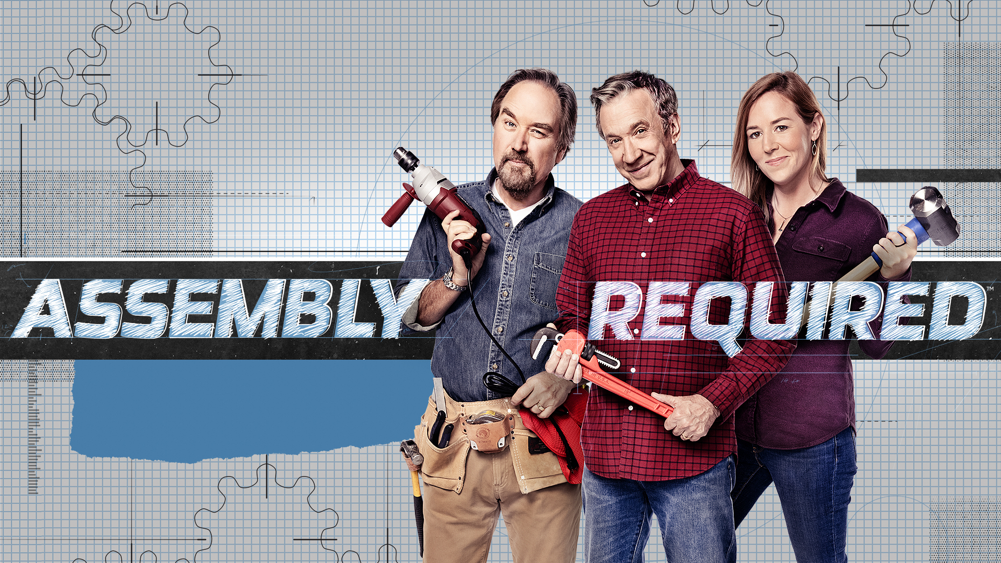 Assembly Required Hosts Richard Karn, Tim Allen and April Wilkerson