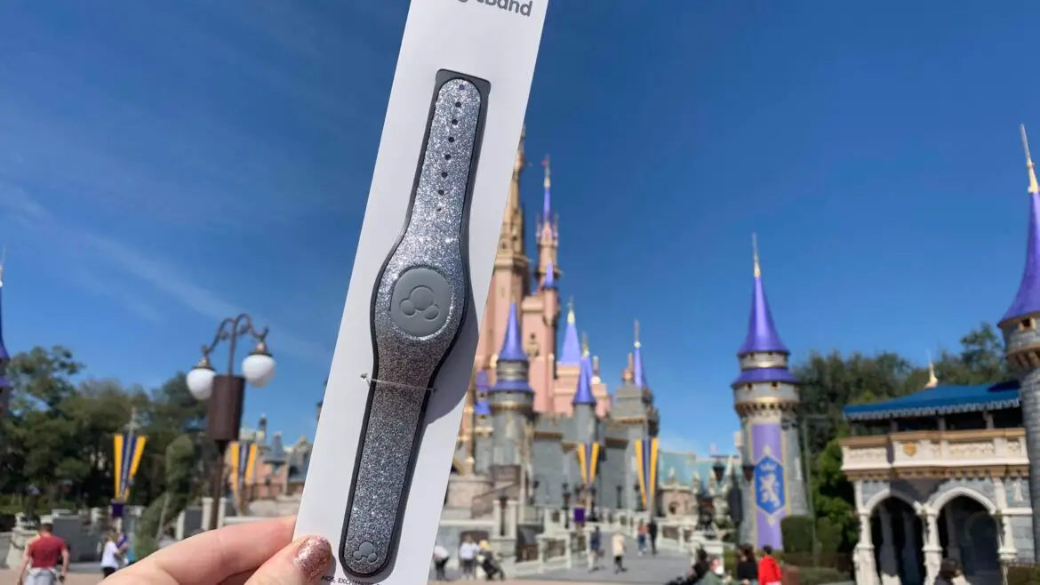 New Silver Sparkle Magic Band Now at the Magic Kingdom